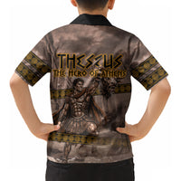 Theseus The Hero Of Athens Kid Hawaiian Shirt Greek Mythology Minotaur Ancient Warrior Art
