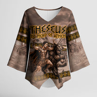 Theseus The Hero Of Athens Kimono Sleeve Blouse Greek Mythology Minotaur Ancient Warrior Art