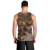 Theseus The Hero Of Athens Men Tank Top Greek Mythology Minotaur Ancient Warrior Art