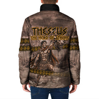 Theseus The Hero Of Athens Padded Jacket Greek Mythology Minotaur Ancient Warrior Art