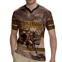 Theseus The Hero Of Athens Rugby Jersey Greek Mythology Minotaur Ancient Warrior Art