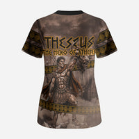 Theseus The Hero Of Athens Scrub Top Greek Mythology Minotaur Ancient Warrior Art