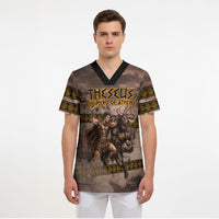 Theseus The Hero Of Athens Scrub Top Greek Mythology Minotaur Ancient Warrior Art