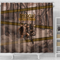 Theseus The Hero Of Athens Shower Curtain Greek Mythology Minotaur Ancient Warrior Art