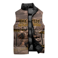 Theseus The Hero Of Athens Sleeveless Puffer Jacket Greek Mythology Minotaur Ancient Warrior Art