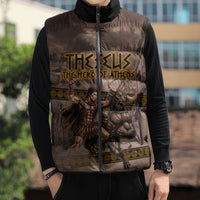 Theseus The Hero Of Athens Sleeveless Puffer Jacket Greek Mythology Minotaur Ancient Warrior Art