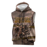Theseus The Hero Of Athens Sleeveless Zip Hoodie Greek Mythology Minotaur Ancient Warrior Art