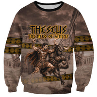 Theseus The Hero Of Athens Sweatshirt Greek Mythology Minotaur Ancient Warrior Art