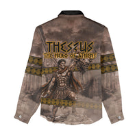 Theseus The Hero Of Athens Women Casual Shirt Greek Mythology Minotaur Ancient Warrior Art