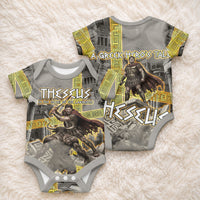 Theseus In The Heart Of The Labyrinth Baby Onesie Ancient Greek Mythology Minotaur Warrior Battle Art