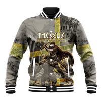 Theseus In The Heart Of The Labyrinth Baseball Jacket Ancient Greek Mythology Minotaur Warrior Battle Art