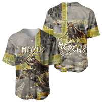 Theseus In The Heart Of The Labyrinth Baseball Jersey Ancient Greek Mythology Minotaur Warrior Battle Art