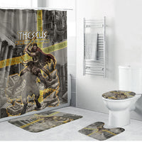 Theseus In The Heart Of The Labyrinth Bathroom Set Ancient Greek Mythology Minotaur Warrior Battle Art