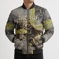 Theseus In The Heart Of The Labyrinth Bomber Puffer Jacket Ancient Greek Mythology Minotaur Warrior Battle Art