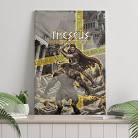 Theseus In The Heart Of The Labyrinth Canvas Wall Art Ancient Greek Mythology Minotaur Warrior Battle Art