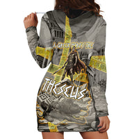 Theseus In The Heart Of The Labyrinth Hoodie Dress Ancient Greek Mythology Minotaur Warrior Battle Art