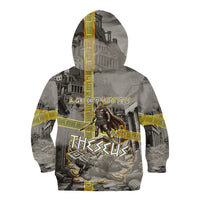 Theseus In The Heart Of The Labyrinth Kid Hoodie Ancient Greek Mythology Minotaur Warrior Battle Art