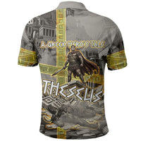 Theseus In The Heart Of The Labyrinth Polo Shirt Ancient Greek Mythology Minotaur Warrior Battle Art