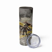 Theseus In The Heart Of The Labyrinth Skinny Tumbler Ancient Greek Mythology Minotaur Warrior Battle Art