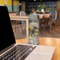 Theseus In The Heart Of The Labyrinth Skinny Tumbler Ancient Greek Mythology Minotaur Warrior Battle Art