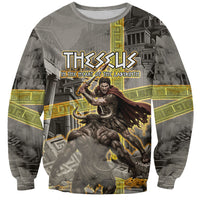 Theseus In The Heart Of The Labyrinth Sweatshirt Ancient Greek Mythology Minotaur Warrior Battle Art