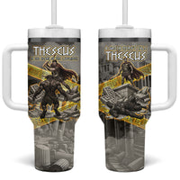 Theseus In The Heart Of The Labyrinth Tumbler With Handle Ancient Greek Mythology Minotaur Warrior Battle Art