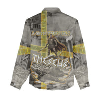 Theseus In The Heart Of The Labyrinth Women Casual Shirt Ancient Greek Mythology Minotaur Warrior Battle Art