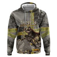 Theseus In The Heart Of The Labyrinth Zip Hoodie Ancient Greek Mythology Minotaur Warrior Battle Art