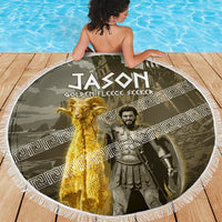 Jason Golden Fleece Seeker Beach Blanket Ancient Greek Mythology Heroic Warrior Dragon Battle