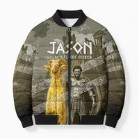 Jason Golden Fleece Seeker Bomber Puffer Jacket Ancient Greek Mythology Heroic Warrior Dragon Battle
