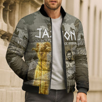 Jason Golden Fleece Seeker Bomber Puffer Jacket Ancient Greek Mythology Heroic Warrior Dragon Battle