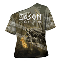 Jason Golden Fleece Seeker Cross Shoulder Shirt Ancient Greek Mythology Heroic Warrior Dragon Battle