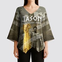 Jason Golden Fleece Seeker Kimono Sleeve Blouse Ancient Greek Mythology Heroic Warrior Dragon Battle