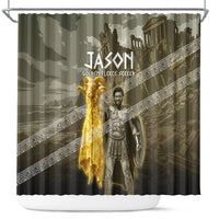 Jason Golden Fleece Seeker Shower Curtain Ancient Greek Mythology Heroic Warrior Dragon Battle