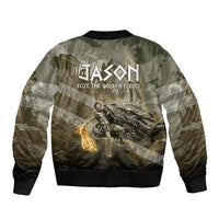 Jason Golden Fleece Seeker Sleeve Zip Bomber Jacket Ancient Greek Mythology Heroic Warrior Dragon Battle
