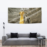 Jason Golden Fleece Seeker Tapestry Ancient Greek Mythology Heroic Warrior Dragon Battle