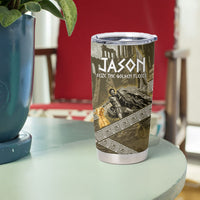 Jason Golden Fleece Seeker Tumbler Cup Ancient Greek Mythology Heroic Warrior Dragon Battle