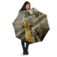 Jason Golden Fleece Seeker Umbrella Ancient Greek Mythology Heroic Warrior Dragon Battle