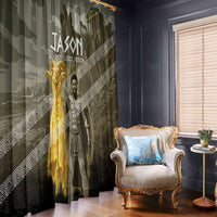 Jason Golden Fleece Seeker Window Curtain Ancient Greek Mythology Heroic Warrior Dragon Battle