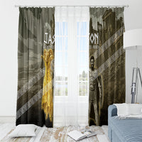Jason Golden Fleece Seeker Window Curtain Ancient Greek Mythology Heroic Warrior Dragon Battle
