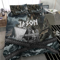Jason Argo The First Voyage Bedding Set Ancient Greek Mythology Heroic Warrior Dragon Battle