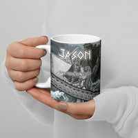 Jason Argo The First Voyage Ceramic Mug Ancient Greek Mythology Heroic Warrior Dragon Battle