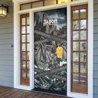 Jason Argo The First Voyage Door Cover Ancient Greek Mythology Heroic Warrior Dragon Battle