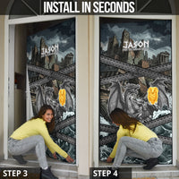 Jason Argo The First Voyage Door Cover Ancient Greek Mythology Heroic Warrior Dragon Battle