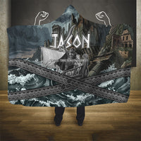 Jason Argo The First Voyage Hooded Blanket Ancient Greek Mythology Heroic Warrior Dragon Battle