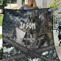 Jason Argo The First Voyage Quilt Ancient Greek Mythology Heroic Warrior Dragon Battle