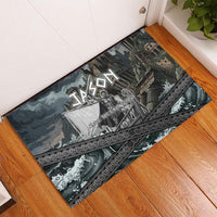 Jason Argo The First Voyage Rubber Doormat Ancient Greek Mythology Heroic Warrior Dragon Battle
