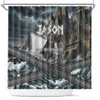 Jason Argo The First Voyage Shower Curtain Ancient Greek Mythology Heroic Warrior Dragon Battle