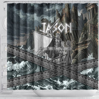 Jason Argo The First Voyage Shower Curtain Ancient Greek Mythology Heroic Warrior Dragon Battle