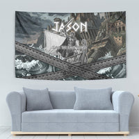 Jason Argo The First Voyage Tapestry Ancient Greek Mythology Heroic Warrior Dragon Battle